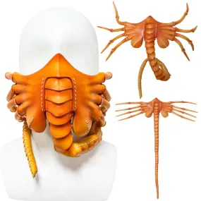 Alien Facehugger Scorpion Horror Cosplay Latex Mask Halloween Party Prop