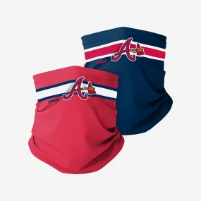 Atlanta Braves Stitched 2 Pack Gaiter Scarf