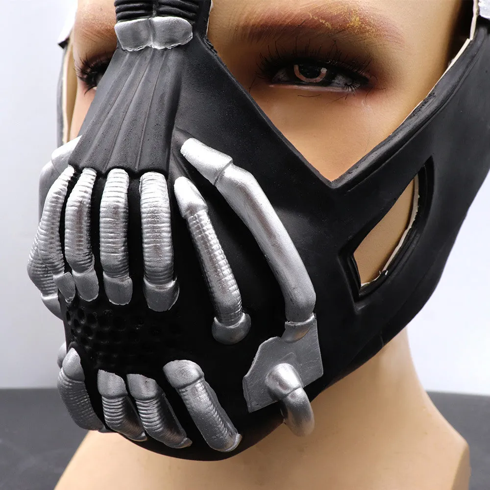 Bruce Wayne The Dark Knight Rises Bane Cosplay Latex Mask Prop Halloween