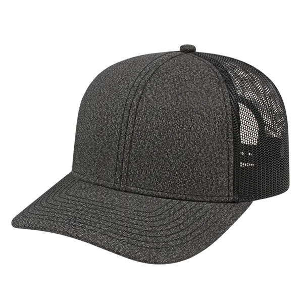 Cap America i8518 - Premium Melange Trucker Mesh Back Cap - Blank