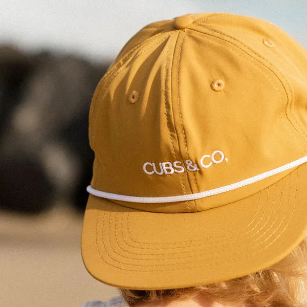 Cubs & Co. Quick Dry Nylon Snapback Hat - Yellow