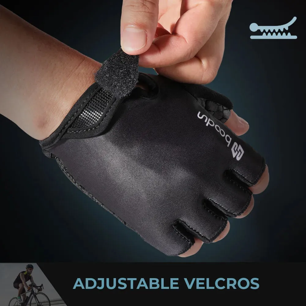 Cycling Gloves Half Finger Shockproof Wear Resistant Breathable MTB Road Bicycle Sport Anti-slip Bike Equipment Summer Men Women