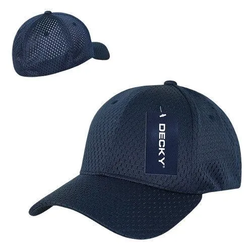 Decky Mesh Jersey Flex Structured Dad Baseball Hats Caps Unisex