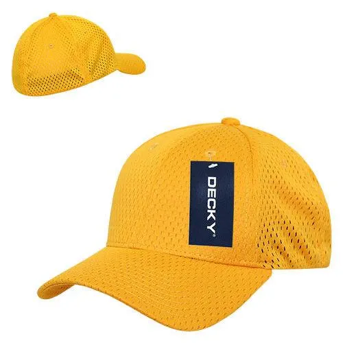 Decky Mesh Jersey Flex Structured Dad Baseball Hats Caps Unisex