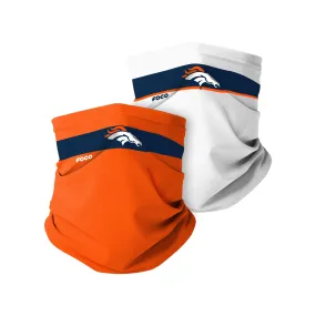 Denver Broncos NFL Stitched 2 Pack Gaiter Scarf