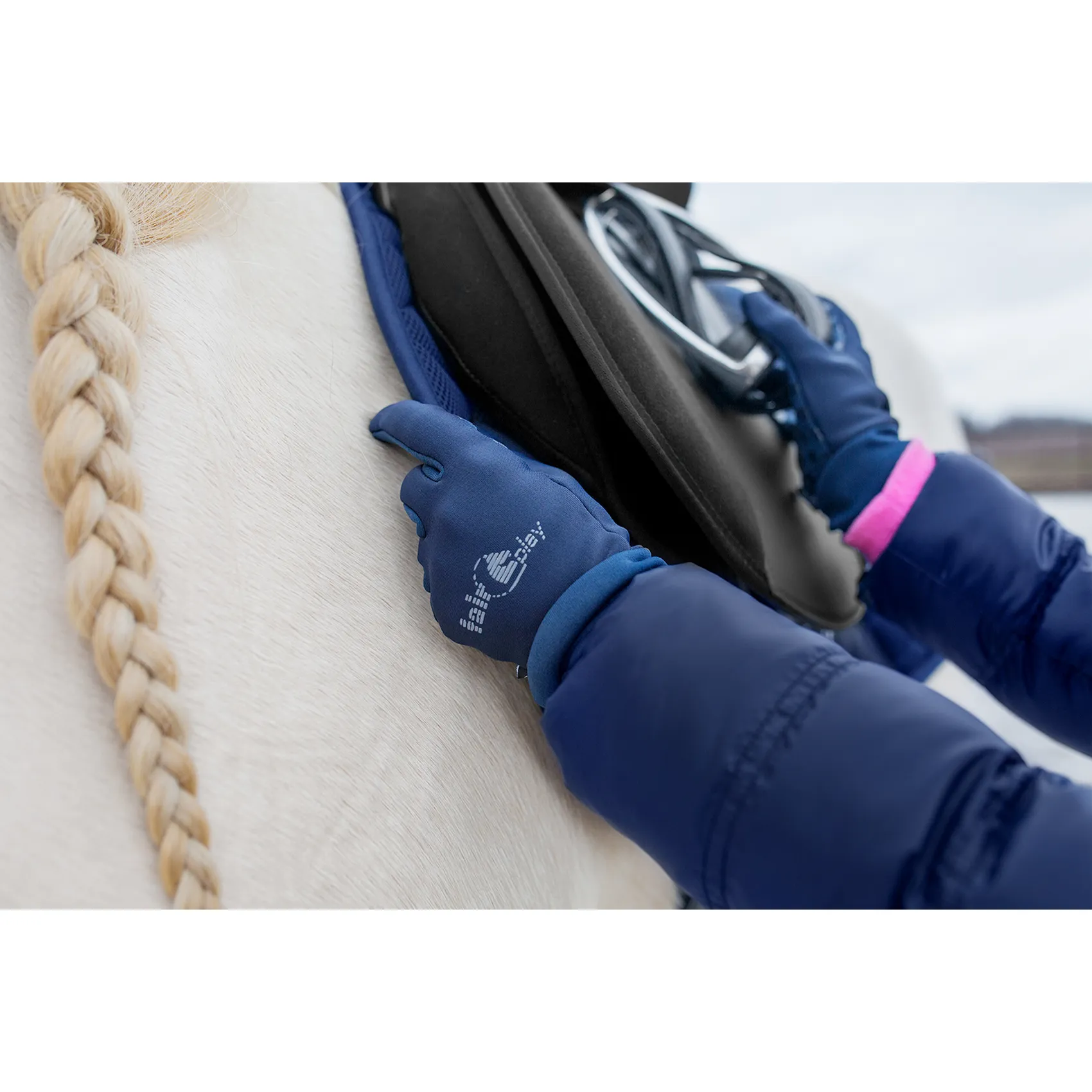 Fair Play CORTINA Winter Riding Gloves, Navy