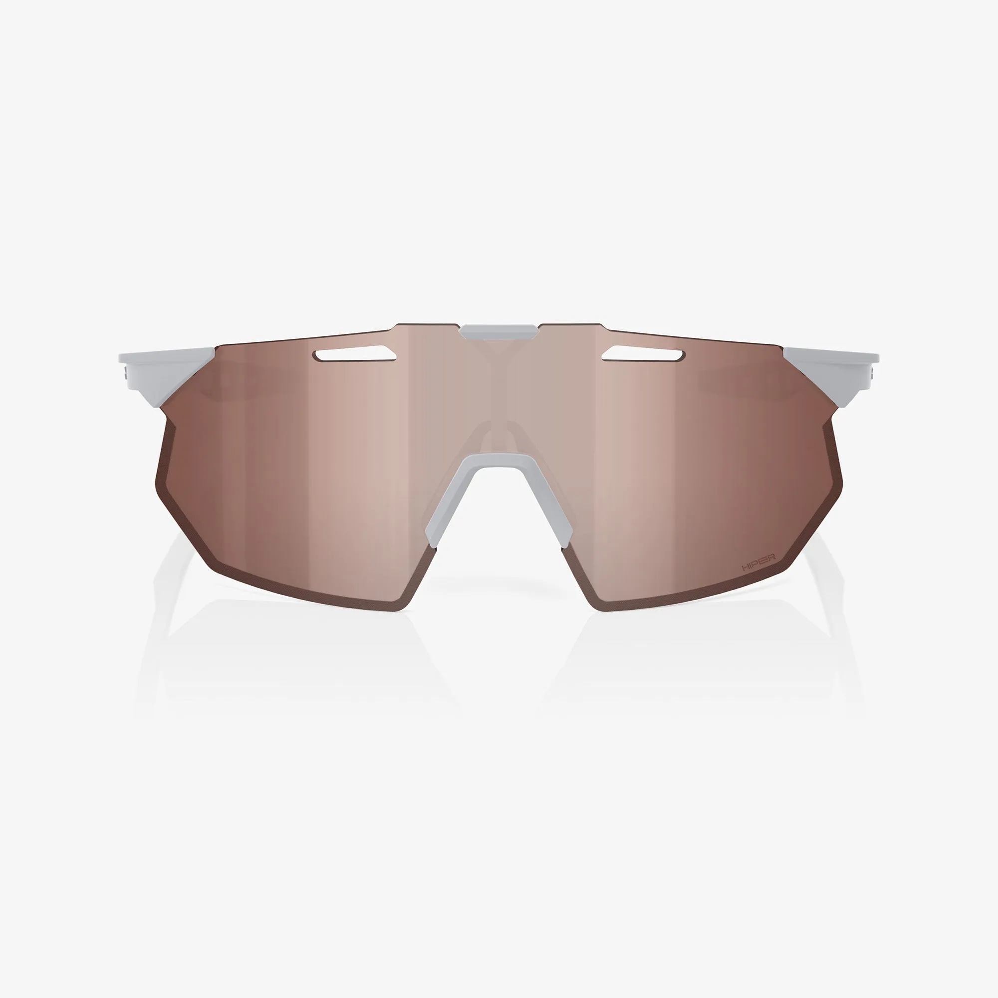 HYPERCRAFT SQ Matte Stone Grey - HiPER Crimson Silver Mirror Lens