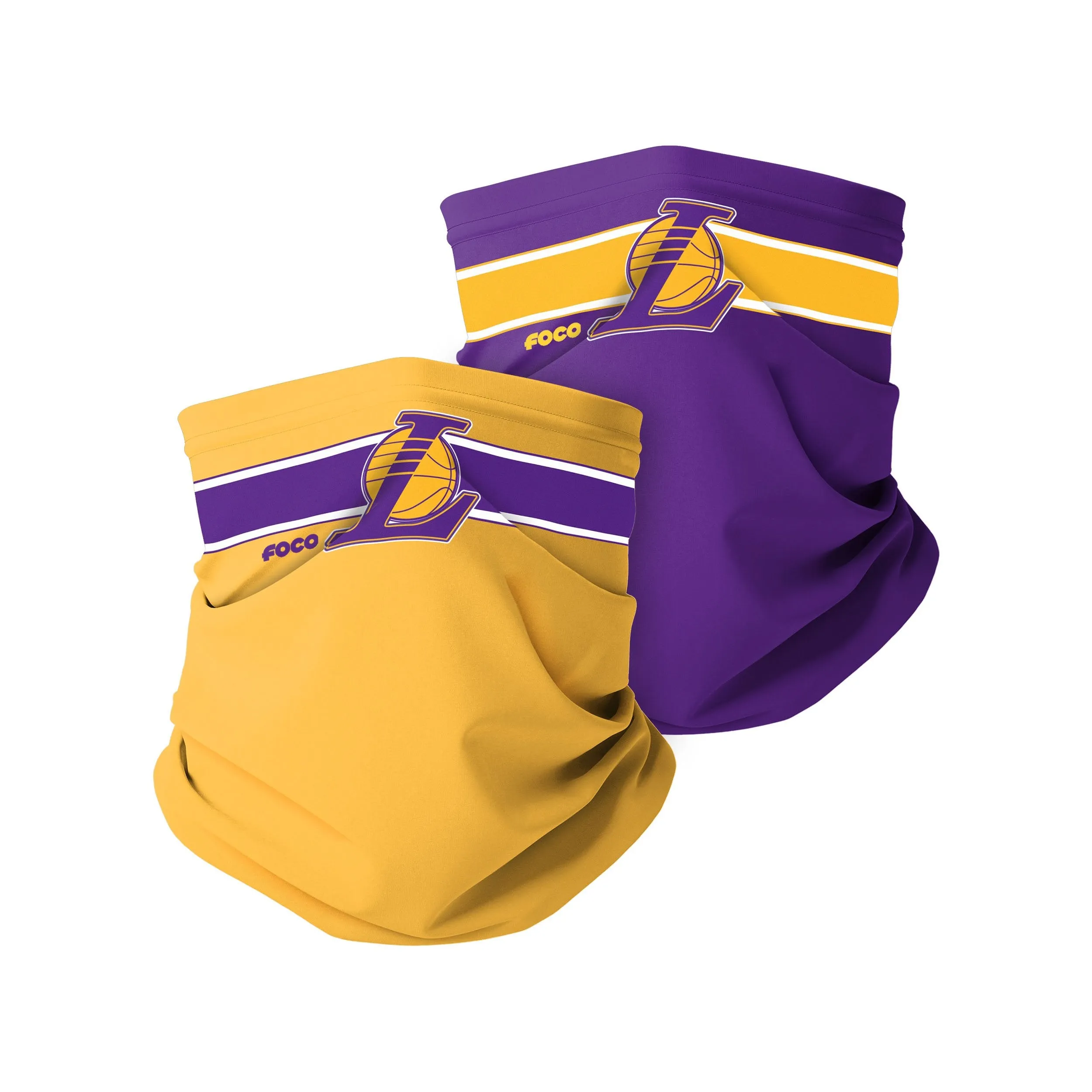 Los Angeles Lakers NBA Stitched 2 Pack Gaiter Scarf