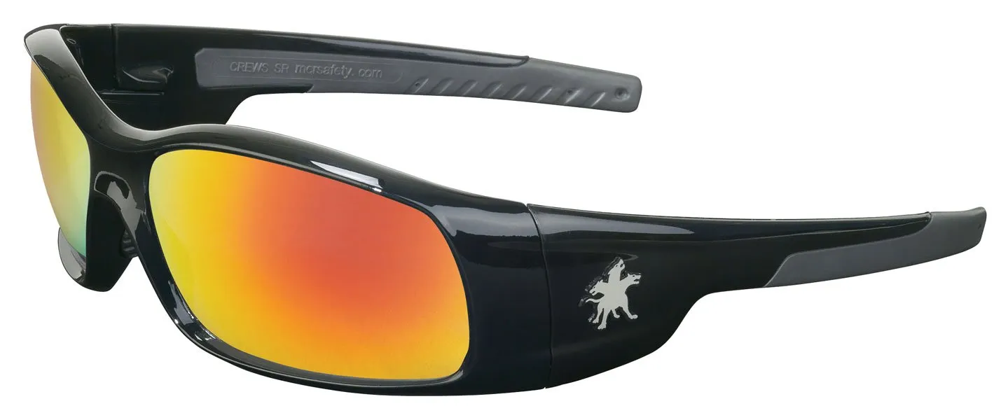 MCR Crews Swagger Safety Glasses, Sporty Sunglasses, ANSI Z87.1