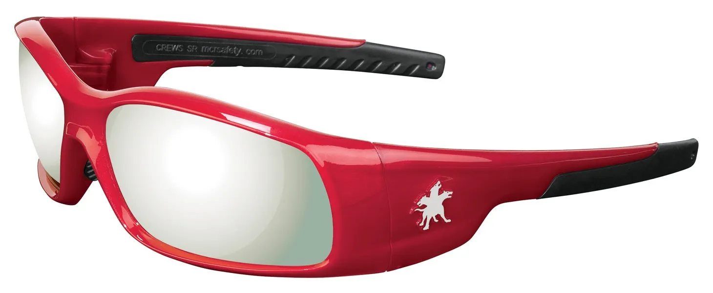 MCR Crews Swagger Safety Glasses, Sporty Sunglasses, ANSI Z87.1