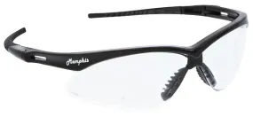 MCR Safety Memphis MP1 Black Frame, Clear 1.0 Mag.