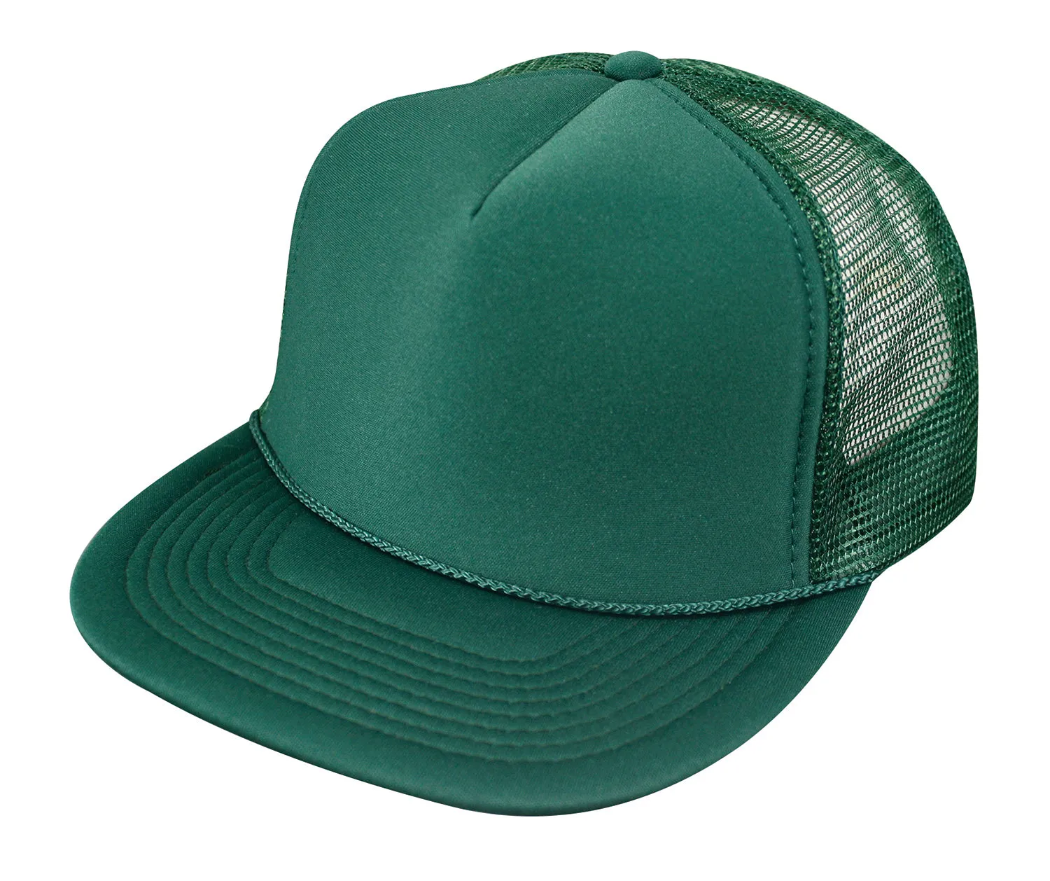 Nissun Cap 5 Panel Foam Trucker Hat, Flat Bill - 5FBC