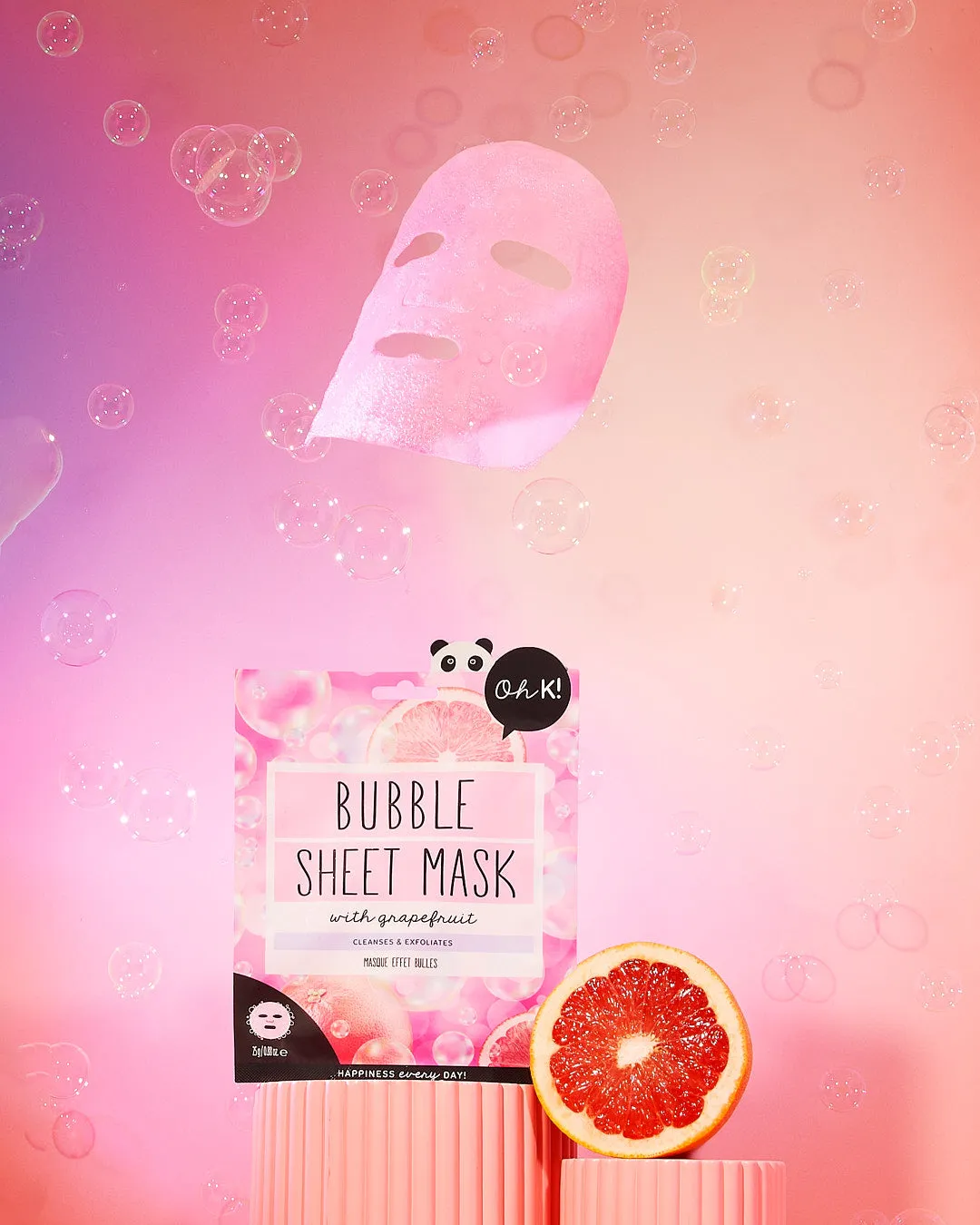 Oh K! Bubble Sheet Mask with Grapefruit