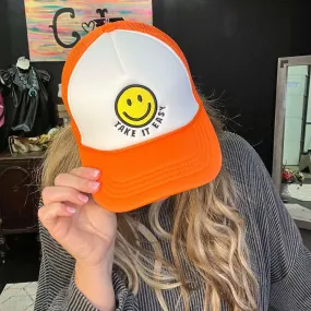 Orange Take It Easy Hat