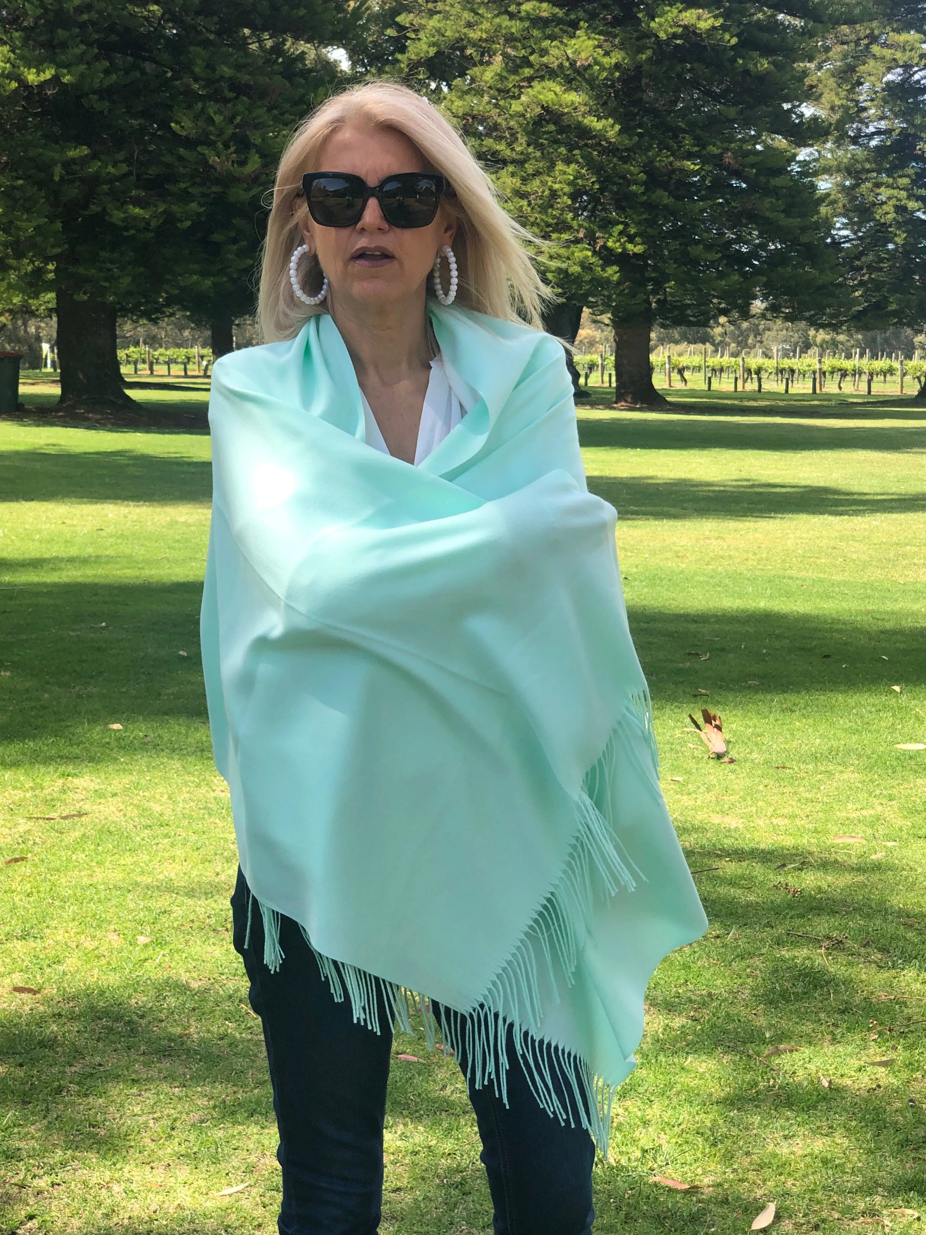 Pashmina Shawl - Spearmint Green