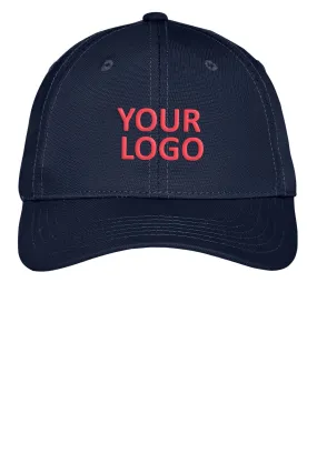 Port Authority Nylon Twill Custom Performance Caps, Navy