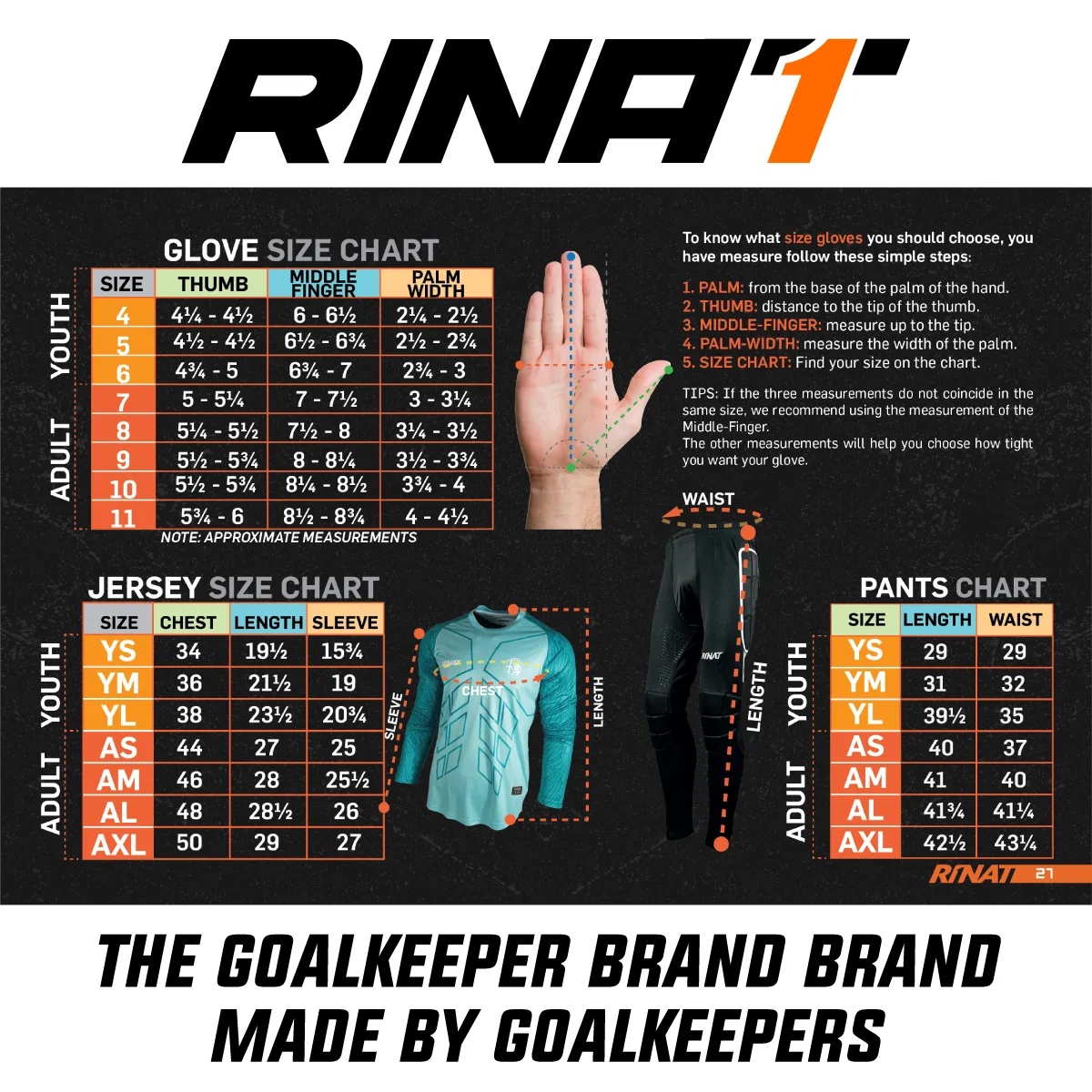 Rinat Meta Tactik GK Spines USA (Finger Protection) Goalkeeper Glove