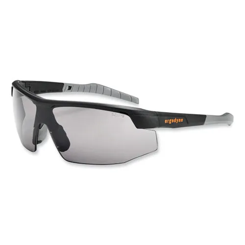 Skullerz Skoll Safety Glasses, Matte Black Nylon Impact Frame, Smoke Polycarbonate Lens