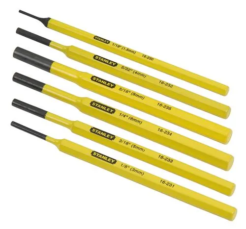 Stanley 16-226 Pin Punch Kit, 6 Piece