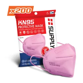 SupplyAID Protective Face Mask Bundle | 1,000-Pack | Pink | GB2626 Standard