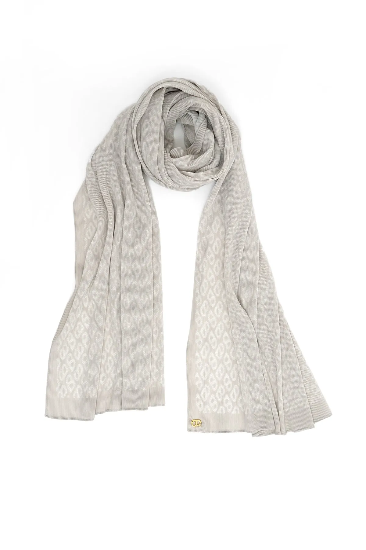 Tapis Pleated Shawl - Fog