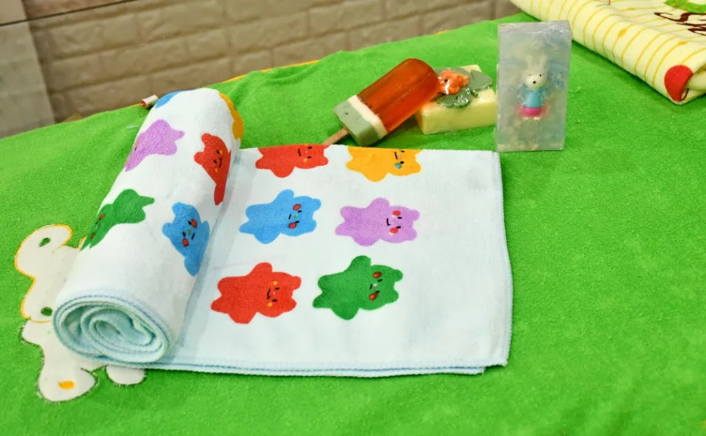 THE LITTLE LOOKERS Towel/Bath Towel / 100% Cotton Washcloth for New Born Baby/Infants/Toddlers