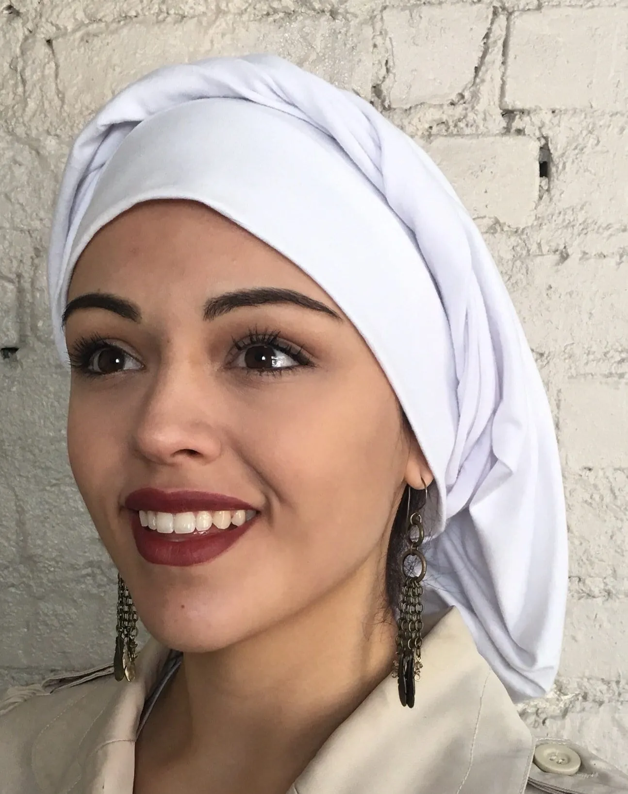 Turban For Woman | Modest Clothing |  Tie Up Hair Wrap Around Snood | Tichel Hijab For Hair Wrapping For Women | Made in USA