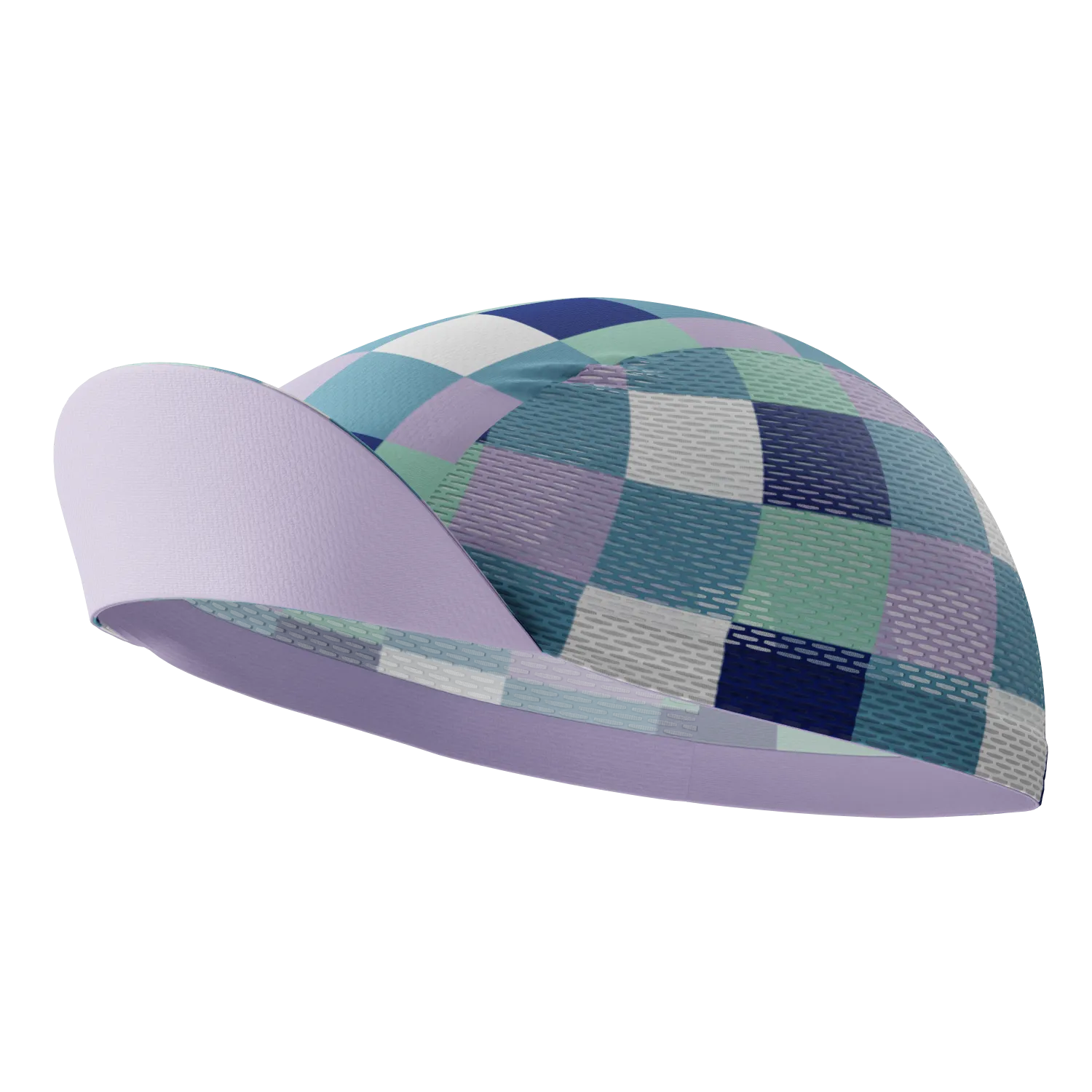 Unisex Checkered Plaid Quick Dry Cycling Cap