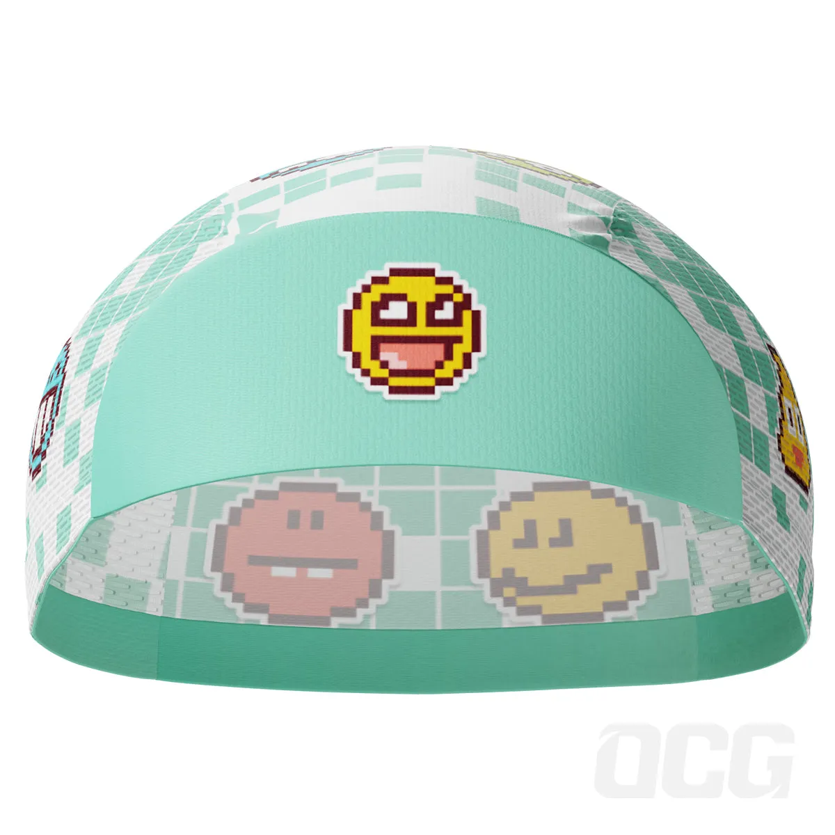 Unisex Pixel Mania Emoji 8 Bit Quick Dry Cycling Cap