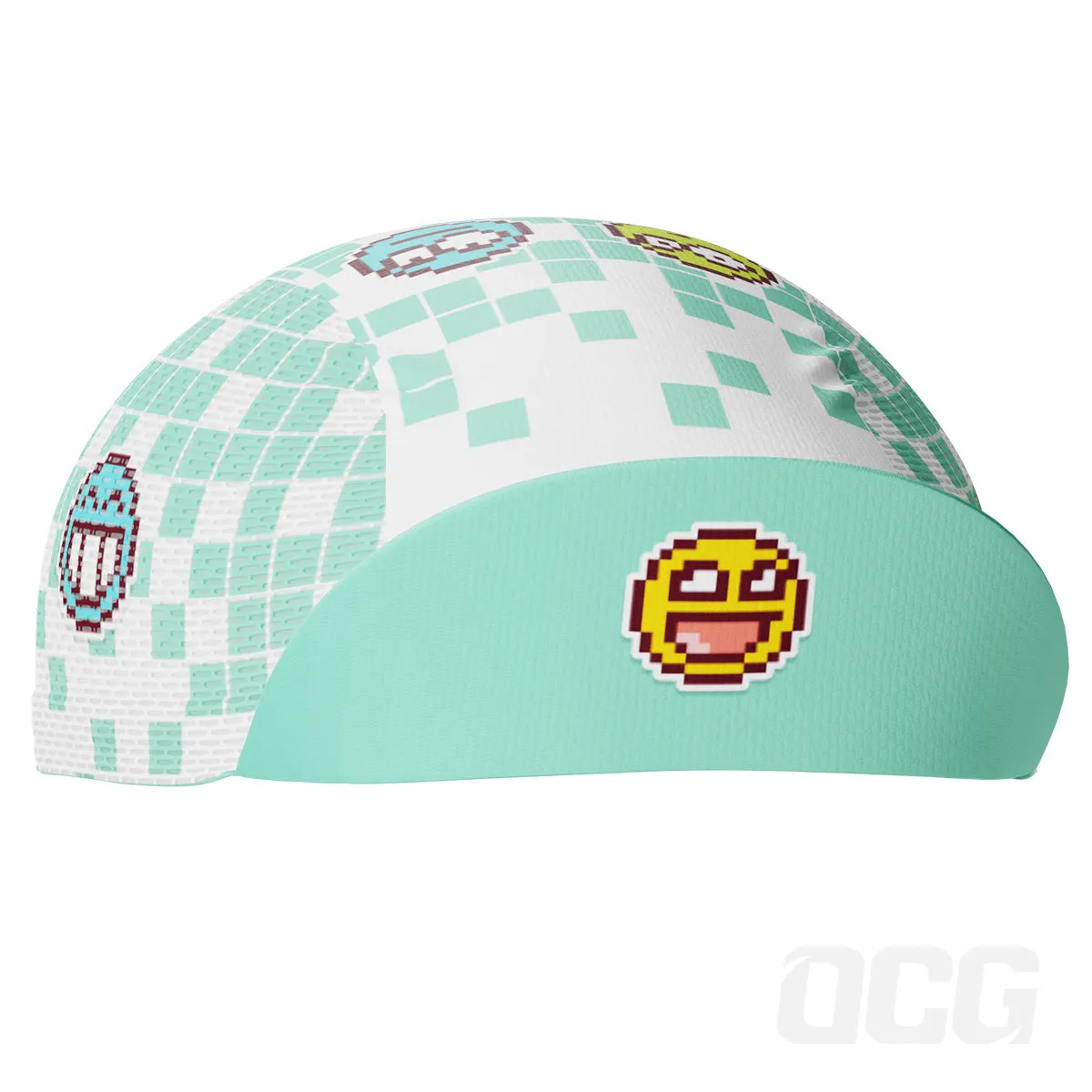 Unisex Pixel Mania Emoji 8 Bit Quick Dry Cycling Cap