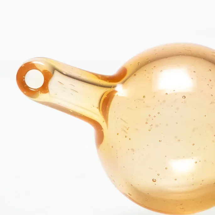 Unity Glassworks - Directional Bubble Cap - Thomas' Transparent Orange